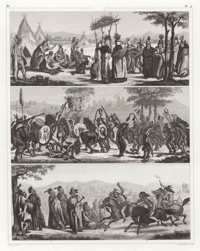 Indianer (Gravur) von German School