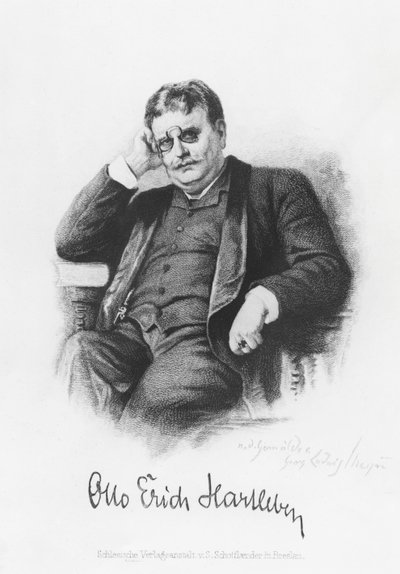 Otto Erich Hartleben (Stich) von German School