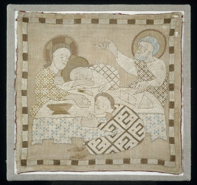 Teil eines Antependiums mit Darstellung des Letzten Abendmahls, 1300-10 von German School