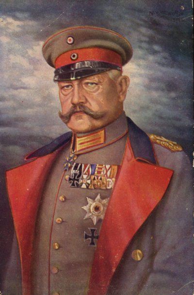 Paul von Hindenburg von German School