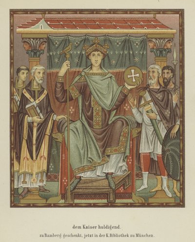Huldigung an den Heiligen Römischen Kaiser Otto III. von German School