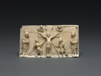 Plakette von einem tragbaren Altar: Die Kreuzigung, Niederrhein, 1050-1100 von German School