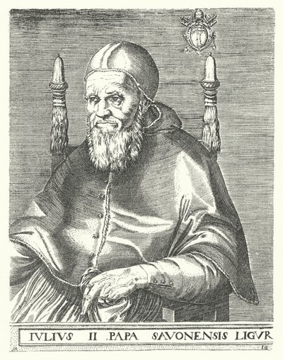 Papst Julius II. (Stich) von German School
