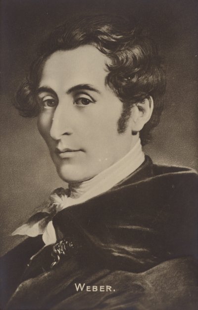Porträt von Carl Maria von Weber von German School