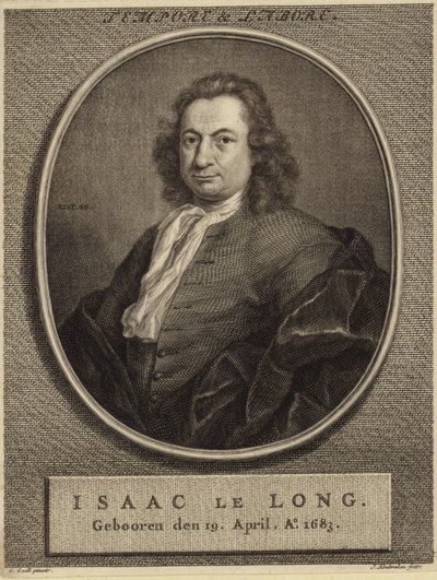 Porträt von Isaac le Long von German School
