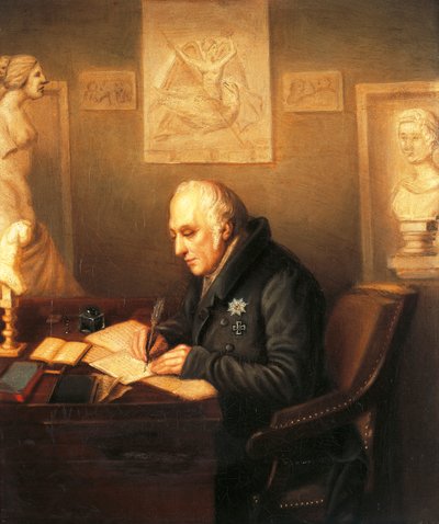 Porträt von Karl Wilhelm von Humboldt von German School