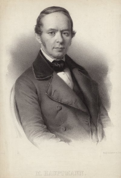 Porträt von Moritz Hauptmann von German School