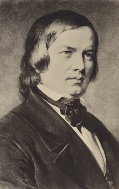 Porträt von Robert Schumann von German School
