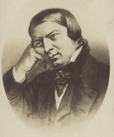 Porträt von Robert Schumann von German School
