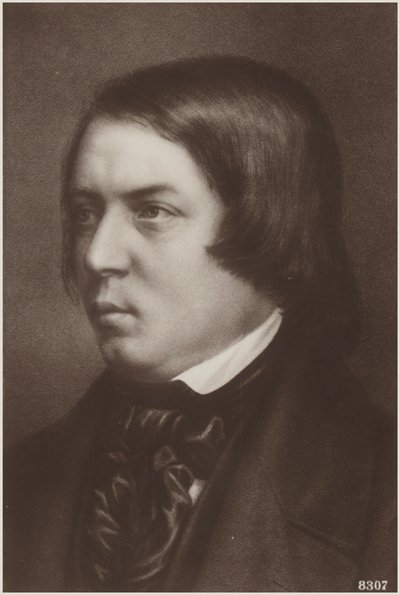 Porträt von Robert Schumann von German School
