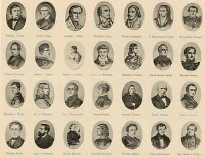 Porträts berühmter Deutscher aus Ritter vom Deutschen Geiste von German School