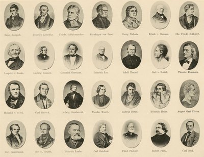 Porträts berühmter Deutscher aus Ritter vom Deutschen Geiste von German School