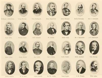 Porträts berühmter Deutscher aus Ritter vom Deutschen Geiste von German School
