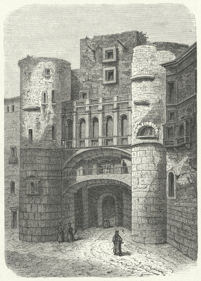 Praetoria-Tor und Placa Nova, Barcelona von German School