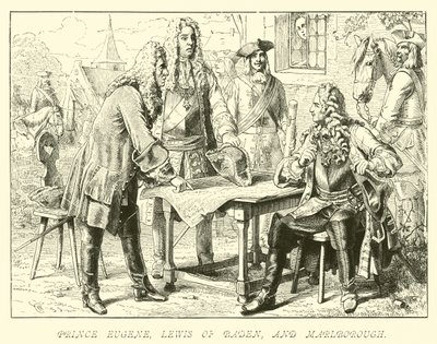 Prinz Eugen, Ludwig von Baden und Marlborough von German School