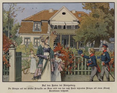 Königin Luise von Preußen und ihre Kinder in Königsberg, Ostpreußen von German School