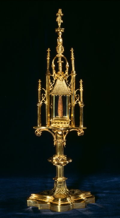 Reliquienmonstranz mit Kreuzstück, Augsburg, um 1490 von German School