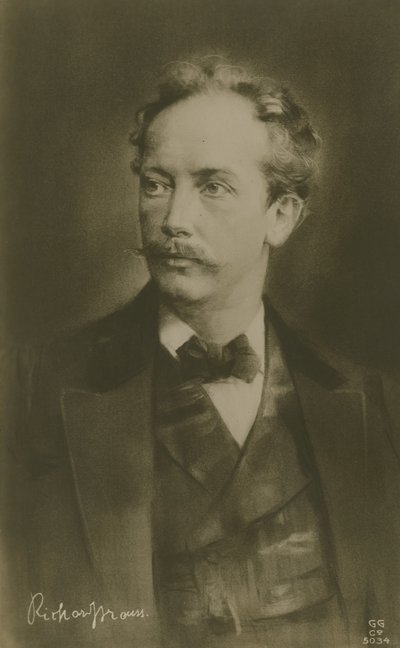 Richard Strauss, deutscher Komponist (Gravur) von German School