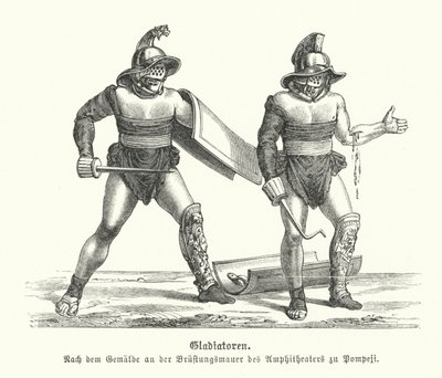 Römische Gladiatoren von German School