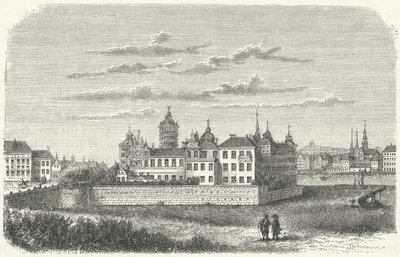 Königspalast in Stockholm im 17. Jahrhundert von German School