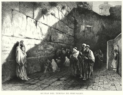 Ruinen des Tempels von Jerusalem von German School