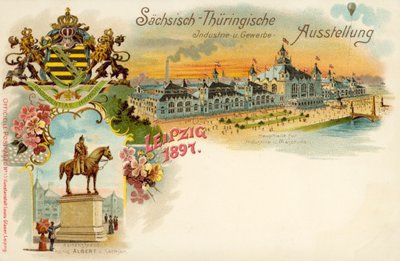 Sachsen- und Thüringer Handels- und Industrieausstellung in Leipzig, Deutschland von German School