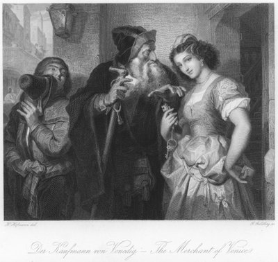 Szene aus Der Kaufmann von Venedig von German School