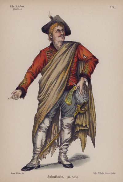 Schufterle, aus Die Räuber von Friedrich Schiller von German School