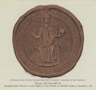 Siegel von Friedrich II., Heiliges Römisches Reich von German School