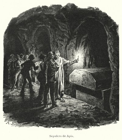 Serapeum von Saqqara, Grab der heiligen Apis-Stiere, die im alten Ägypten verehrt wurden von German School