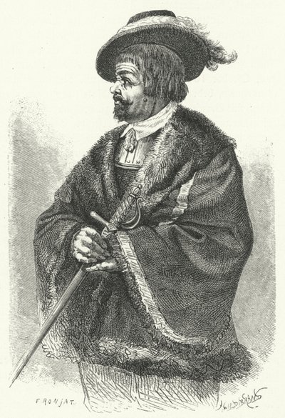 Sir Thomas, Lord Fairfax, Oberbefehlshaber der parlamentarischen Armee im Englischen Bürgerkrieg (Stich) von German School