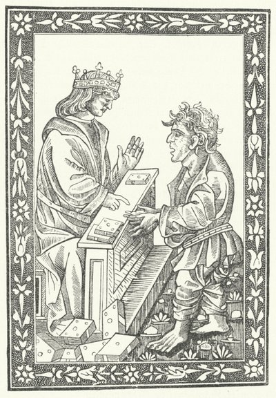 Salomon und Marcolf (Stich) von German School