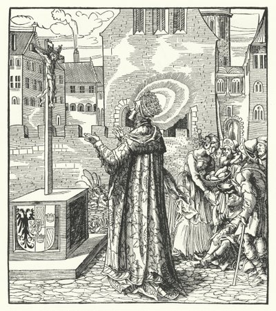 St. Adelheid von Italien, zweite Frau des Heiligen Römischen Kaisers Otto der Große von German School