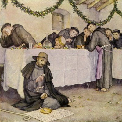 St. Franziskus und eine Lektion in heiliger Armut von German School