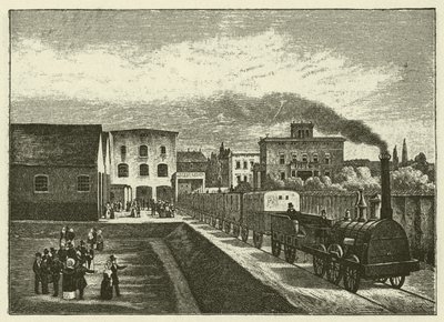 Bahnhof der Berlin-Potsdamer Eisenbahn in Berlin von German School