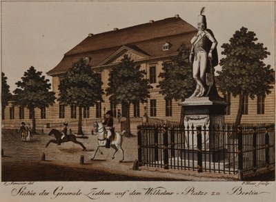 Statue von General von Ziethen auf dem Wilhelmplatz, Berlin von German School
