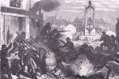 Straßenkämpfe in Chateaudun, Cassells Geschichte des Krieges zwischen Frankreich und Deutschland von German School