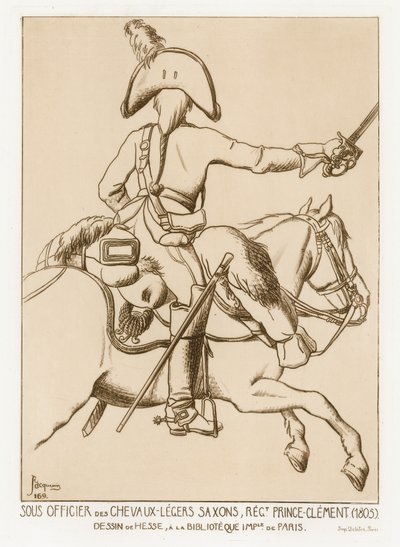 Unteroffizier im Chevau-leger von Sachsen, Regiment Prinz Clemens von German School