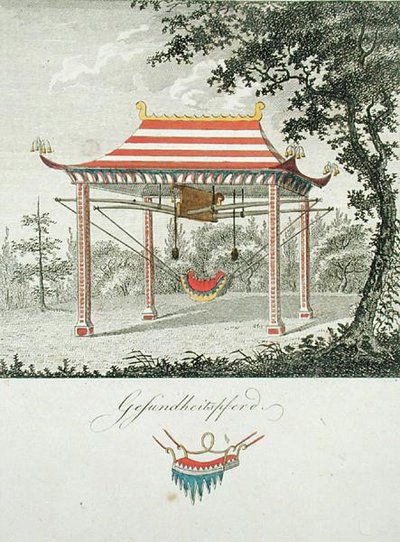 Schaukel unter einem chinesischen Baldachin, aus 