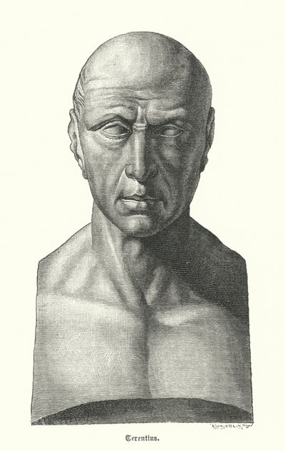 Terenz, römischer Dramatiker (Gravur) von German School