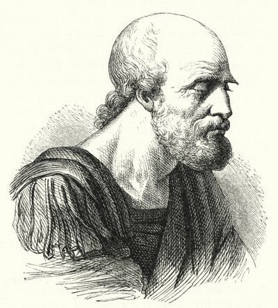 Der byzantinische General Belisar als alter Mann (Gravur) von German School