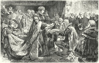 Der niederländische Adel vor Margarete von Parma, Gouverneurin der Spanischen Niederlande, 1559 von German School
