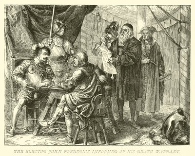Der Kurfürst Johann Friedrich erfährt von seinem Todesurteil von German School
