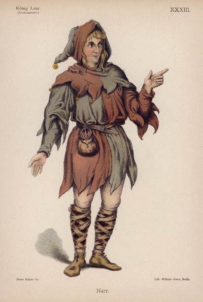 Der Narr, aus Shakespeares König Lear von German School