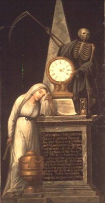 Das Grabdenkmal der Sängerin Catharina Margaretha Docetti, geb. Tausch, Schule von Heidelberg von German School