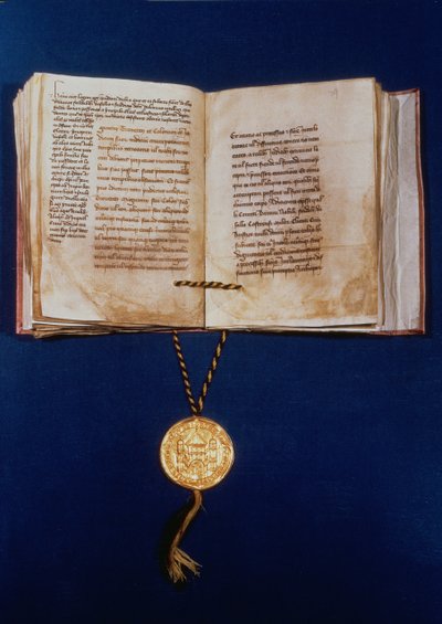 Die Goldene Bulle von Karl IV., Heiliges Römisches Reich, 1400 von German School