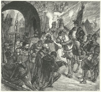 Der Hussitenführer Prokop der Große vor Naumburg von German School