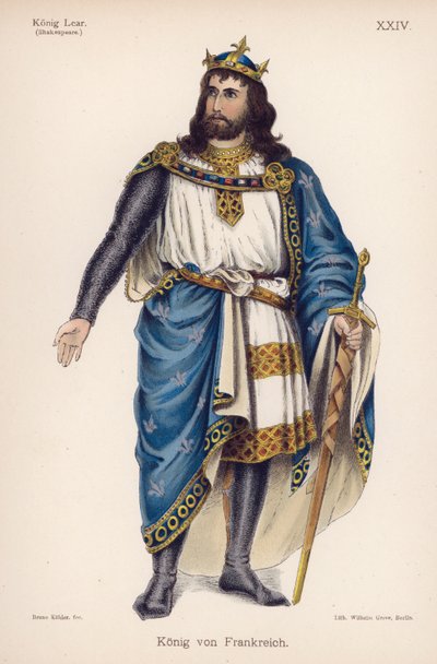 Der König von Frankreich, aus Shakespeares König Lear von German School