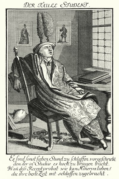 Der faule Student (Stich) von German School
