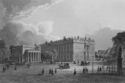 Die Königliche Wache und die Rüstkammer, Berlin (Stahlstich) von German School